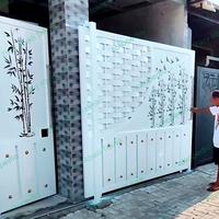 Gambar Pintu Besi Pintu Sliding Pagar Besi Minimalis Pintu Cutting Laser dari Zikry Abadi Teknik undefined 3 Tokopedia