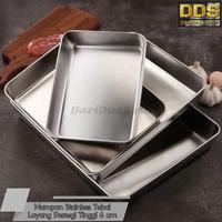 Gambar Nampan Stainless Tebal Loyang Persegi Baking Tray Tinggi 6 cm - NPM4035 dari DariDuaSatu undefined 3 Tokopedia