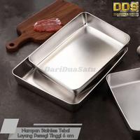Gambar Nampan Stainless Tebal Loyang Persegi Baking Tray Tinggi 6 cm - NPM4035 dari DariDuaSatu undefined 4 Tokopedia