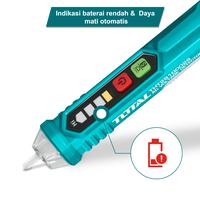 Gambar Detektor tegangan AC voltage detector TOTAL THT29100026 Auto power off dari Totaltoolsmakassar undefined 4 Tokopedia