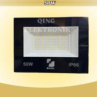 Gambar Led Flood light Sorot Lampu Sorot Tembak Outdoor 50w 100w Floodlight Hitam Casing - 50W, WARM WHITE dari Qing Electronic undefined 5 Tokopedia