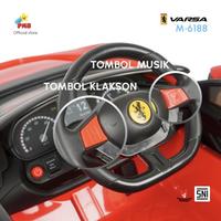 Gambar Mainan Anak Mobil Aki Anak PMB M-6188 Ferrari Lamborghini Varsa - Putih dari Three Siblings Bike Shop undefined 4 Tokopedia