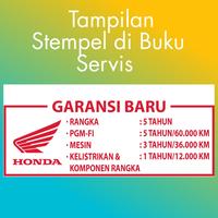 Gambar STEMPEL GARANSI MOTOR HONDA - Buku Servis dari BoS Kredit undefined 2 Tokopedia