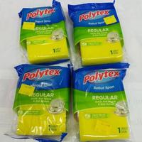 Gambar (1 Lusin / 12 pcs) Polytex SABUT SPON Regular - Sponge Cuci Piring dari Menang Mart undefined 2 Tokopedia