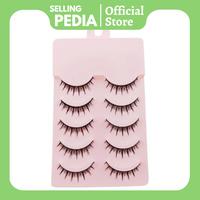 Gambar BM387 Bulu Mata Palsu Natural 5 Pasang Korean Eyelash Extension Lembut Paket Hemat Free Penjepit & Lem Waterproof - M009, 5 PCS dari Sellingpedia undefined 1 Tokopedia