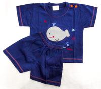 Gambar SETELAN BAJU BAYI PENDEK SIZE 6-12 BULAN, MERK IDOLA 2282 WARNA TUA - Biru dari UD. Menang undefined 2 Tokopedia