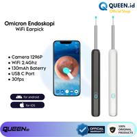Gambar QUEEN Omicron Earpick WiFi Kamera Korek Kuping Pembersih Telinga NE3 - Hitam dari Queen-id undefined 1 Tokopedia