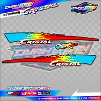Gambar STRIPING VARIASI MOTOR CRYSTAL / STICKER LIST MOTOR SUZUKI CRYSTAL - Hijau, TRANSPARAN UV dari Petrok Striping undefined 3 Tokopedia