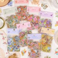 Gambar 40 pcs stiker bunga untuk deco journal scrapbook - Ungu dari rivikids1 undefined 2 Tokopedia