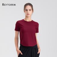 Gambar Reytorrm Kaos Baju lengan Pendek Wanita Olahraga Gym Yoga T-shir Sport - Merah, M dari Reytorrm Sport undefined 4 Tokopedia