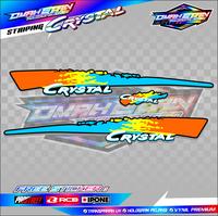Gambar STRIPING VARIASI MOTOR CRYSTAL / STICKER LIST MOTOR SUZUKI CRYSTAL - Hijau, TRANSPARAN UV dari Petrok Striping undefined 5 Tokopedia