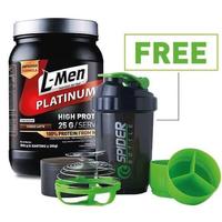 Gambar PROMO L-Men Platinum 800gr Whey Protein +FREE Spider Shaker Lmen - Kacang Hijau, Shaker Spider dari Quarter Point Official undefined 1 Tokopedia