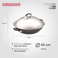 Gambar CIRCULON PREMIER PROFESSIONAL WOK - Wajan Kuali Anti Lengket - Wok 40CM dari Kumala Home & Kitchen undefined 3 Tokopedia