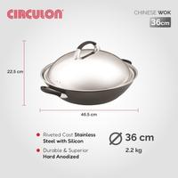 Gambar CIRCULON PREMIER PROFESSIONAL WOK - Wajan Kuali Anti Lengket - Wok 40CM dari Kumala Home & Kitchen undefined 2 Tokopedia