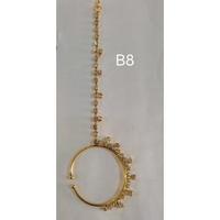 Gambar Nath Jepit/Anting Hidung Rantai/Aksesoris India/Perhiasan India - C2 GOLD MERAH dari denyaantrendy undefined 2 Tokopedia