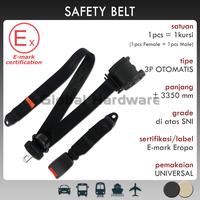 Gambar Sabuk Pengaman Safety Seat Belt 3 Titik Otomatis Auto Mobil Universal - Sabuk Pengaman dari Global Hardware undefined 1 Tokopedia