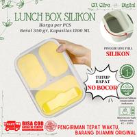 Gambar Kotak Bekal Lipat / Folding Lunch Box Silicone / Tempat Makan Lipat - Hijau dari cvcitradigital undefined 2 Tokopedia