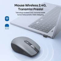 Gambar Mouse Wireless ROBOT M370 2.4GHz Silent Klik Optical 3200DPI dari MXKomputer_NEW undefined 3 Tokopedia