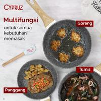 Gambar CYPRUZ WHITE GRANITE FRY PAN WAJAN PANCI ANTI LENGKET 20 CM 20CM - 28 CM dari sinar66.id undefined 5 Tokopedia