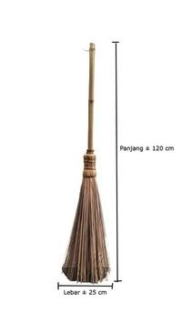 Gambar Sapu Lidi Taman | Sapu Lidi Tangkai Gagang Bambu Tinggi Kuat NATURAL - BambuKecil dari Alat_Kebersihan_Denpasar undefined 4 Tokopedia