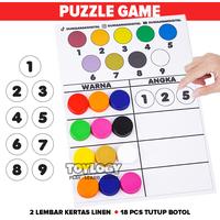 Gambar Mainan Edukasi Anak Kertas Activity Angka Warna Montessori Sekolah Tk dari Toylogy undefined 1 Tokopedia