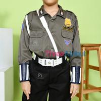 Gambar BAJU POLISI ANAK KOSTUM SERAGAM POLISI ANAK POLANTAS PAKET LENGKAP - POLANTAS COWO, XL dari Three Atribut undefined 5 Tokopedia
