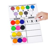 Gambar Mainan Edukasi Anak Kertas Activity Angka Warna Montessori Sekolah Tk dari Toylogy undefined 2 Tokopedia