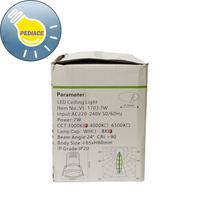 Gambar Lampu Downlight LED VACOLUX VL-1703 7W Ceiling Light Warm White 3000K dari Pediace undefined 4 Tokopedia