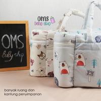 Gambar FREE TAS MIKA!! Tas Perlengkapan Bayi / Diaper Bag / Tas Botol Susu - Cute brown fox dari OMSbabyshop.id undefined 5 Tokopedia