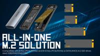 Gambar SSD Enclosure NVMe / M.2 SATA UNITEK uDrive S1230A USB 3.0 / USB-C dari Zenith-JKT undefined 3 Tokopedia