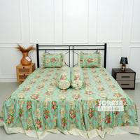 Gambar Sprei Soraya Rimple 180 x 200 x 30 cm Katun Lokal dengan Karet di Sudut Motif Rimple Keliling untuk Kasur 30 cm - Motif 1 dari Lutna Houseware undefined 4 Tokopedia