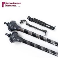 Gambar Besi Gorden Full Set Silver/Batang Hordeng/Tiang Gorden/Rel Gorden - Gold, 200cm Fullset dari Ilmi gorden undefined 2 Tokopedia