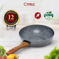 Gambar CYPRUZ GREY MARBLE FRY WOK WAJAN PENGGORENGAN ANTI LENGKET 24 CM 24CM - 26 CM dari sinar66.id undefined 1 Tokopedia