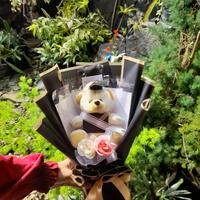 Gambar buket boneka wisuda/buket uang kosong /free kartu ucapan - Hitam, 3 slot dari AKJSTORE undefined 3 Tokopedia