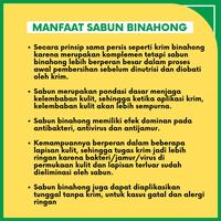 Gambar sabun herbal BINAHONG untuk gatal selangkangan dan bekas operasi dari albastore_1 undefined 3 Tokopedia