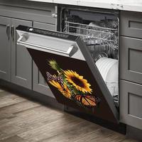 Gambar Best Leav Kitchen Sunflower Butterfly_Magnetic Dishwasher CoverMa dari Jazima Mall undefined 4 Tokopedia