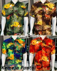 Gambar Kemeja hawaii Pantai cowok bali - XXL, Cokelat dari MadeSukawati undefined 1 Tokopedia