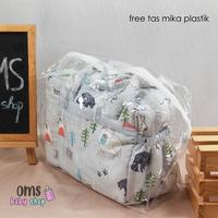 Gambar FREE TAS MIKA!! Tas Perlengkapan Bayi / Diaper Bag / Tas Botol Susu - Cute brown fox dari OMSbabyshop.id undefined 4 Tokopedia