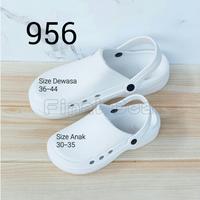 Gambar 30-35 Sandal Kodok Anak Cewek Cowok, Sendal Baim Eva Sandal Bermain - Putih, 34 dari Final Deal undefined 4 Tokopedia