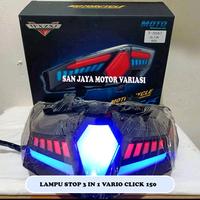 Gambar Lampu Stop Sen Running 3 IN 1 LED X-CASE T5567 ALL NEW VARIO 125 VARIO - Biru dari San jaya motor variasi undefined 2 Tokopedia