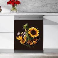Gambar Best Leav Kitchen Sunflower Butterfly_Magnetic Dishwasher CoverMa dari Jazima Mall undefined 1 Tokopedia