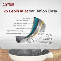 Gambar CYPRUZ WHITE GRANITE FRY PAN WAJAN PANCI ANTI LENGKET 24 CM 24CM - 18 CM dari sinar66.id undefined 3 Tokopedia