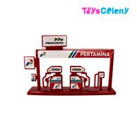 Gambar Mini Pom Bensin/SPBU Isi 2 Mobil Mini Rally + Rambu - Mainan Anak - Pertamina/Sport dari Toys Colony undefined 4 Tokopedia