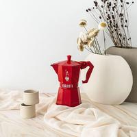 Gambar Bialetti - Mokapot Moka Exclusive Red - 6 Cups Alat Seduh Kopi Manual dari Otten Coffee Medan undefined 4 Tokopedia