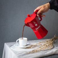 Gambar Bialetti - Mokapot Moka Exclusive Red - 6 Cups Alat Seduh Kopi Manual dari Otten Coffee Medan undefined 5 Tokopedia