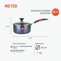 Gambar MEYER RADIANCE POTS & PANS - Wajan Panci Kuali Anti Lengket - Saucepan 20CM dari Kumala Home & Kitchen undefined 3 Tokopedia