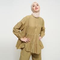 Gambar Setelan Linen Rample / One Set Wanita / Baju Wanita / Setelan Premium - Peach dari ALFAUZI COLLECTION undefined 5 Tokopedia