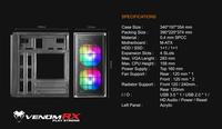 Gambar CASING VENOMRX KHAZRA M-ATX FREE FAN 2x12cm RGB dari Mega Surya Computer_NEW undefined 2 Tokopedia