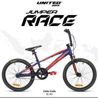 Gambar Sepeda BMX Anak 20 United Jumper Race Terbaru - Blue Red dari Toko Sepeda Yerikho undefined 3 Tokopedia
