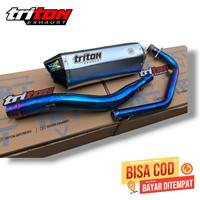 Gambar Knalpot Racing Cbr 150 R , Cb 150 r, Triton Exhaust Original - Hitam, CBR 150 R dari ZONA MUFFLER ORIGINAL undefined 1 Tokopedia